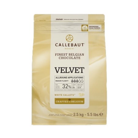 CZEKOLADA BIAŁA VELVET 32% (2,5 KG)