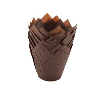 PAPILOTKI TULIPANY BRĄZOWE (1 SZT)