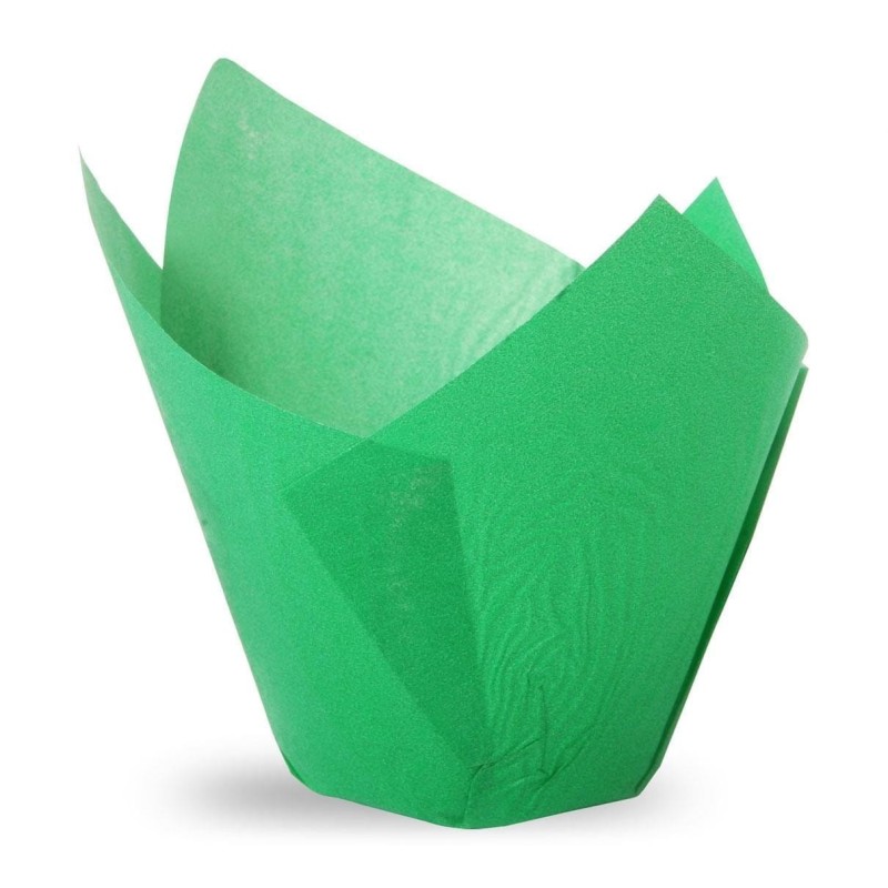 PAPILOTKI ZIELONE TULIPAN (180 SZT)