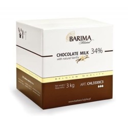 CZEKOLADA MLECZNA W PASTYLKACH 34% (3 KG)