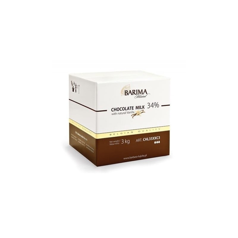 CZEKOLADA MLECZNA W PASTYLKACH 34% (3 KG)