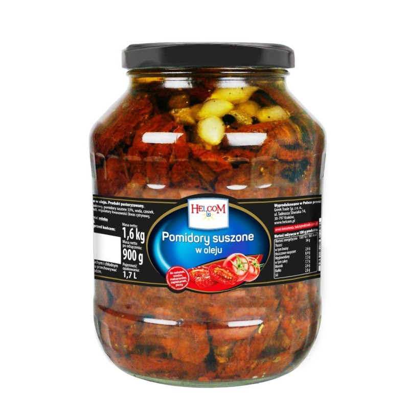 POMIDORY SUSZONE W OLEJU (1,6 KG) POMIDORY SUSZONE W OLEJU (1,6 KG)
