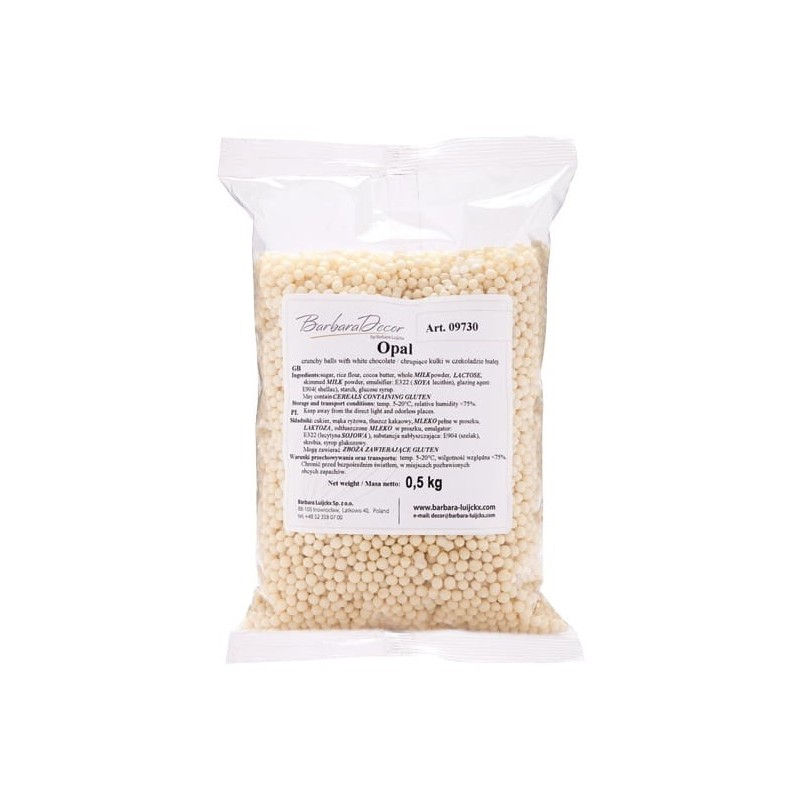 CHRUPIĄCE KULKI W BIAŁEJ CZEKOLADZIE (500 G)
