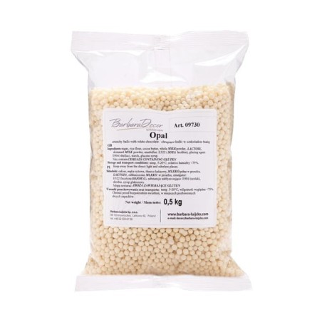 CHRUPIĄCE KULKI W BIAŁEJ CZEKOLADZIE (500 G)