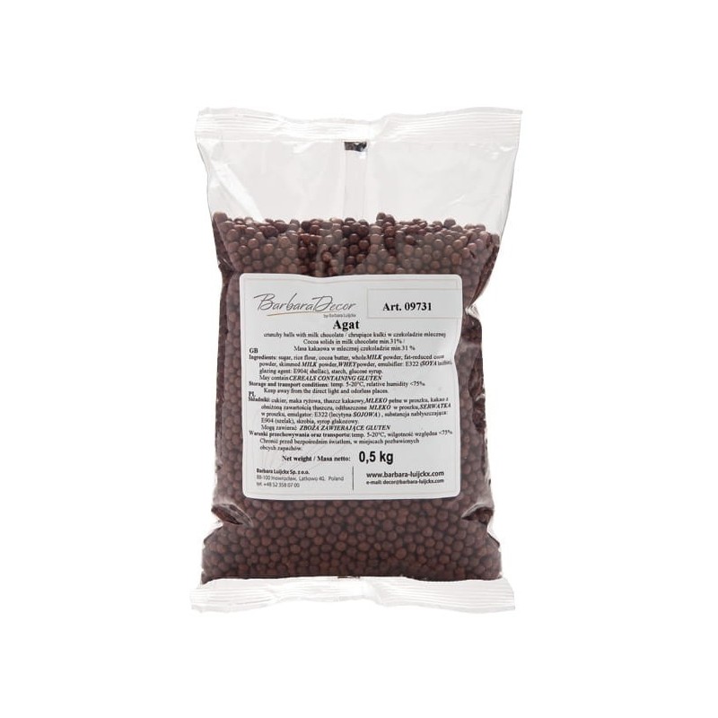 CHRUPIĄCE KULKI MLECZNE AGAT (500 G)