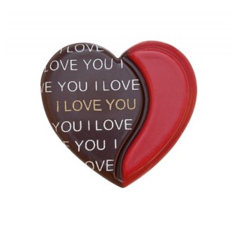 DEKORACJE CZEKOLADOWE I LOVE YOU (240 SZT)