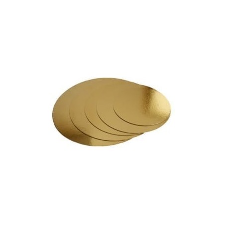 KRĄŻKI POD TORT ZŁOTE 28 CM (100 SZT)