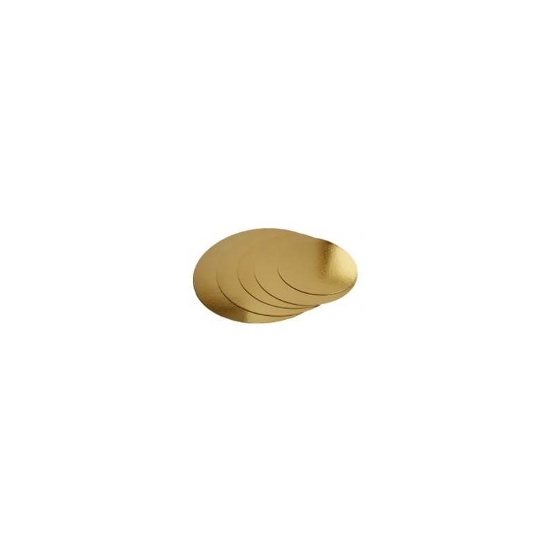 KRĄŻKI POD TORT ZŁOTE 20 CM (100 SZT)