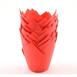 PAPILOTKI TULIPAN CZERWONE (180 SZT)