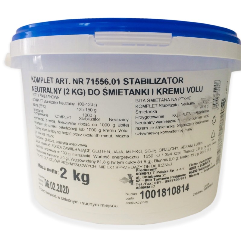 STABILIZATOR DO ŚMIETANY NEUTRALNY (2 KG)