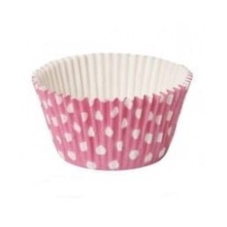 PAPILOTKI CUPCAKE POLKA RÓŻOWE (90 szt)