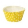 PAPILOTKI CUPCAKE POLKA ŻÓŁTE (90 SZT)