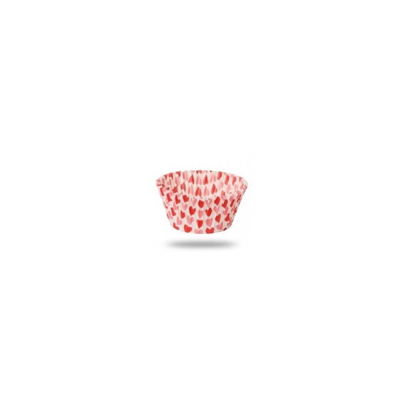 PAPILOTKI CUPCAKE POLKA W SERCA (500 SZT) PAPILOTKI CUPCAKE POLKA W SERCA (500 SZT)
