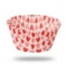 PAPILOTKI CUPCAKE POLKA W SERCA (500 SZT)