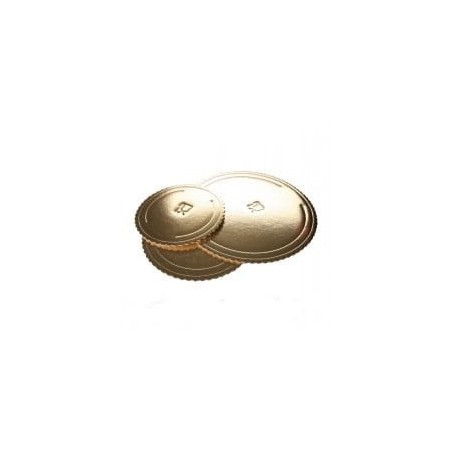PODKŁAD POD TORT MICROTRIPLO OKRĄGŁY ZŁOTY (24 CM)
