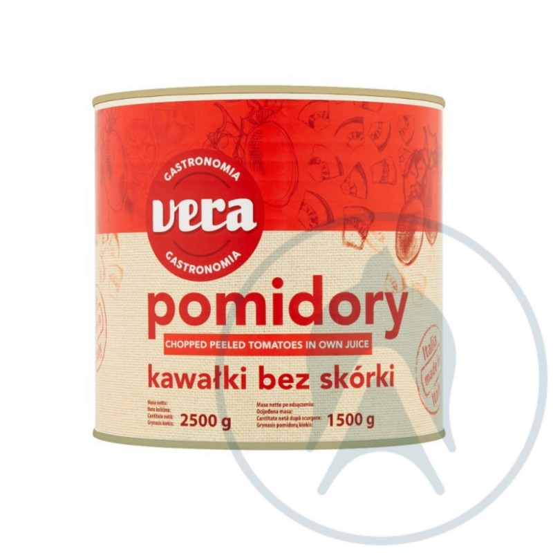 POMIDORY BEZ SKÓRKI W KAWAŁKACH (2,5 KG)
