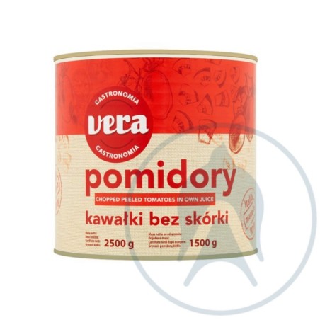 POMIDORY BEZ SKÓRKI W KAWAŁKACH (2,5 KG)