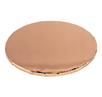 PODKŁAD CUKIERNICZY OKRĄGŁY GRUBY ROSE GOLD (30 CM)