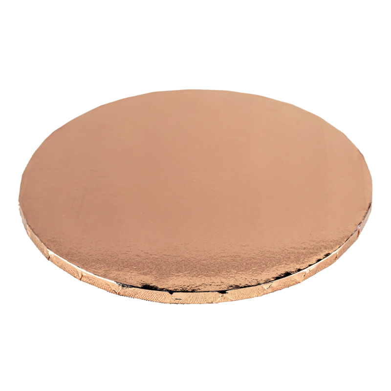 PODKŁAD CUKIERNICZY OKRĄGŁY GRUBY ROSE GOLD (30 CM) PODKŁAD CUKIERNICZY OKRĄGŁY GRUBY ROSE GOLD (30 CM)