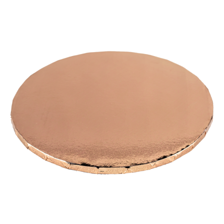 PODKŁAD CUKIERNICZY OKRĄGŁY GRUBY ROSE GOLD (30 CM)