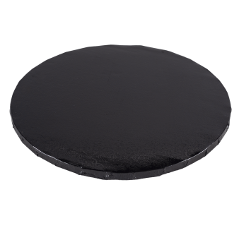 PODKŁAD CUKIERNICZY OKRĄGŁY GRUBY CZARNY (30 CM)