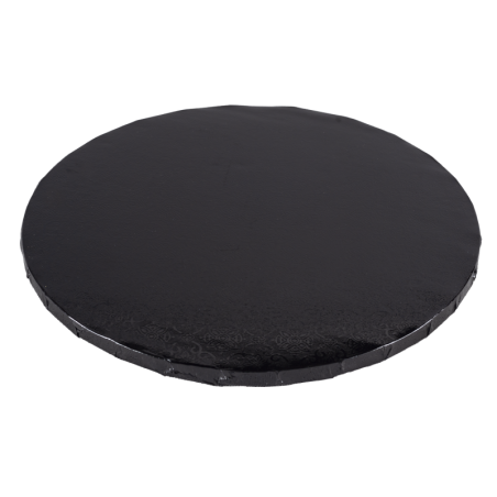 PODKŁAD CUKIERNICZY OKRĄGŁY GRUBY CZARNY (30 CM)