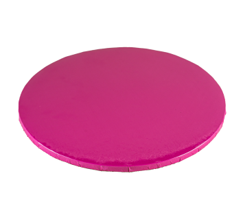 PODKŁAD CUKIERNICZY OKRĄGŁY GRUBY FUKSJA (30 CM)