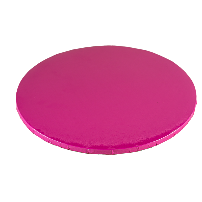PODKŁAD CUKIERNICZY OKRĄGŁY GRUBY FUKSJA (30 CM)