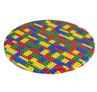 PODKŁAD CUKIERNICZY OKRĄGŁY GRUBY KLOCKI LEGO (30 CM)