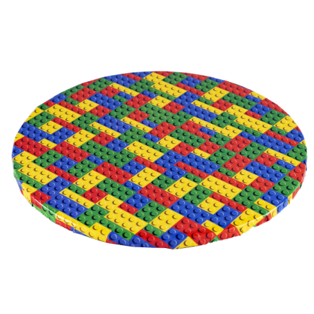PODKŁAD CUKIERNICZY OKRĄGŁY GRUBY KLOCKI LEGO (30 CM)