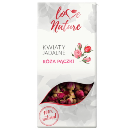KWIATY JADALNE RÓŻA PĄCZKI (20 G)