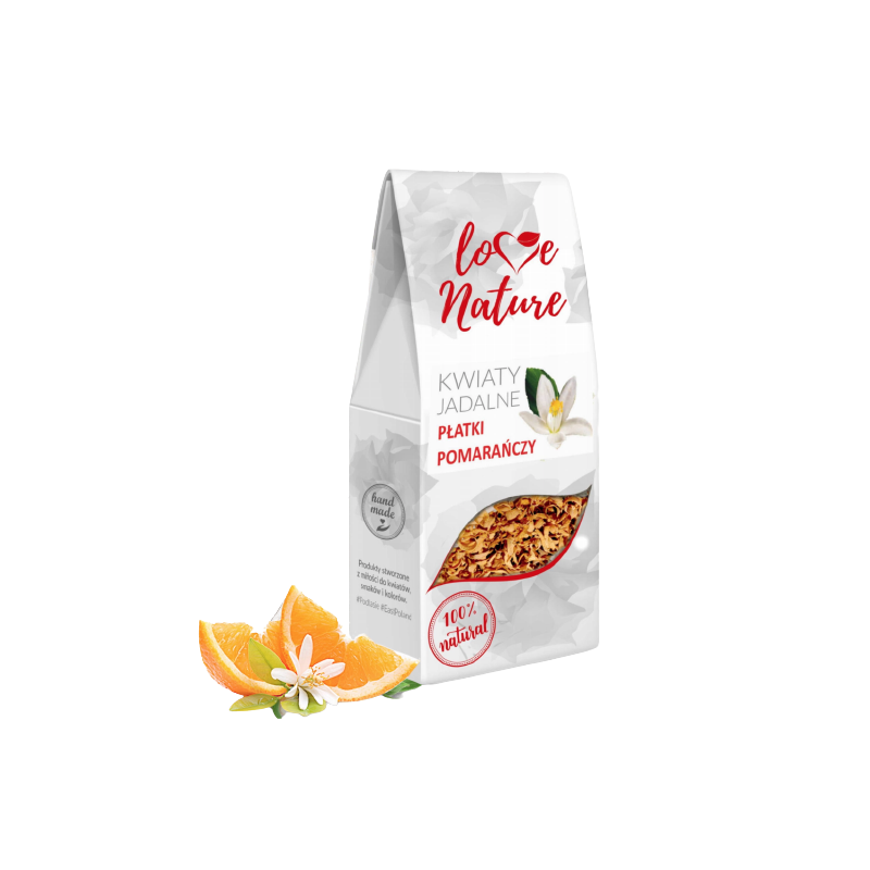 KWIATY JADALNE POMARAŃCZA PŁATKI (20 G)