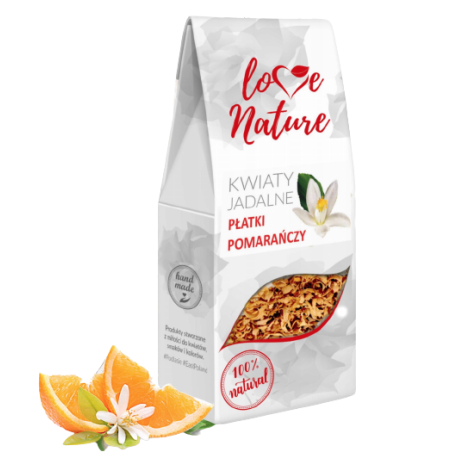 KWIATY JADALNE POMARAŃCZA PŁATKI (20 G)