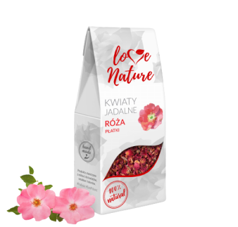 KWIATY JADALNE RÓŻA PŁATKI (20 G)