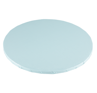 PODKŁAD CUKIERNICZY OKRĄGŁY GRUBY BLADY NIEBIESKI (35 CM)