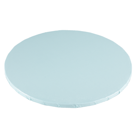 PODKŁAD CUKIERNICZY OKRĄGŁY GRUBY BLADY NIEBIESKI (35 CM)