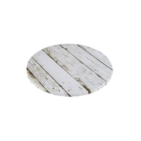PODKŁAD CUKIERNICZY OKRĄGŁY JASNE DREWNO (25 CM)