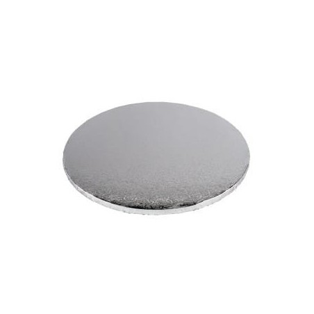 PODKŁAD CUKIERNICZY OKRĄGŁY SREBRNY (45 CM)