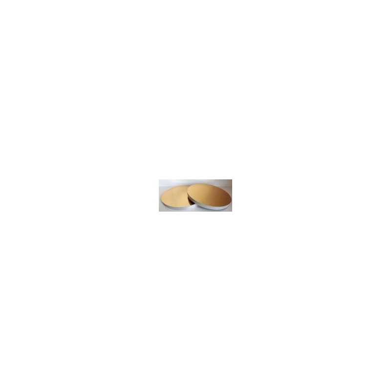 PODKŁAD CUKIERNICZY OKRĄGŁY STYRODUR SZARY/ZŁOTY (21,5 CM)
