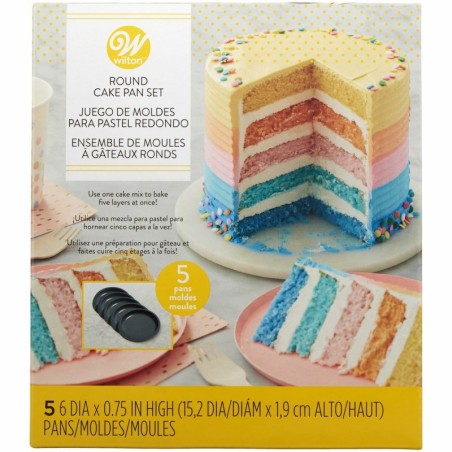 ZESTAW PATELNI DO WYPIEKÓW CCIAST WIELOWARSTWOWYCH15 CM (5 SZT)