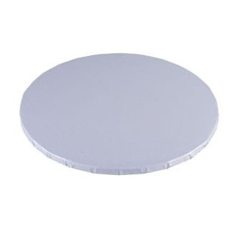 PODKŁAD CUKIERNICZY OKRĄGŁY BIAŁY MDF (40 CM)