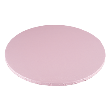 PODKŁAD CUKIERNICZY OKRĄGŁY BLADY RÓŻ (25 CM)
