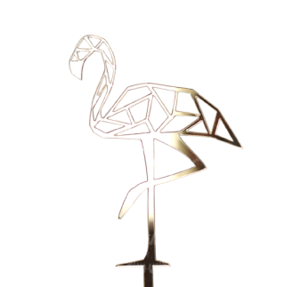 TOPPER ZŁOTY FLAMING (15 CM)