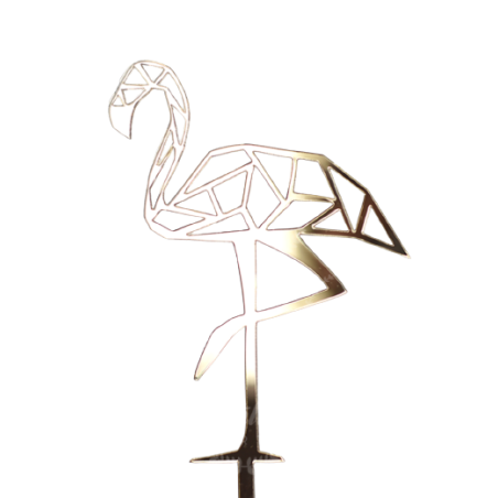 TOPPER ZŁOTY FLAMING (15 CM)