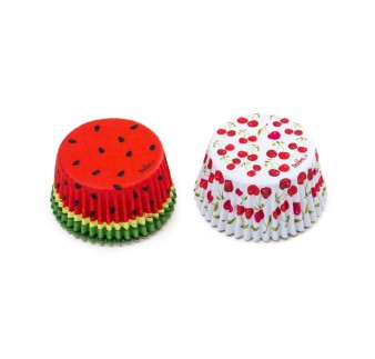 PAPILOTKI W OWOCE LETNIE (36 SZT)