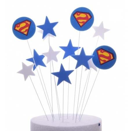 ZESTAW TOPPERÓW NA TORT SUPERMAN