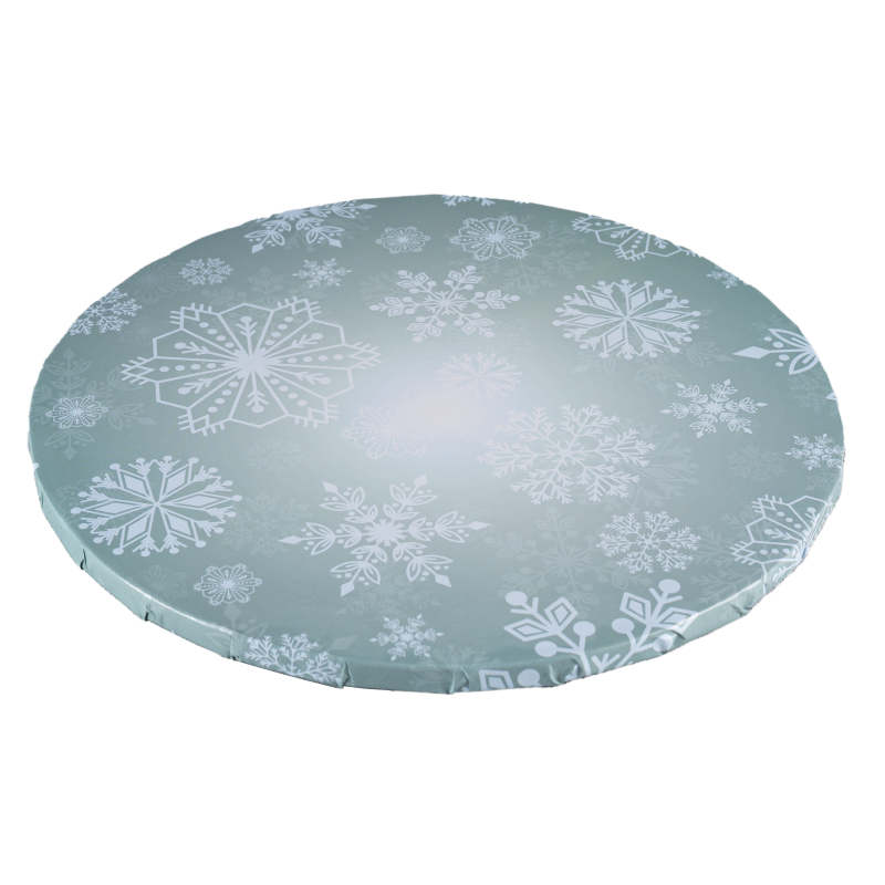 PODKŁAD CUKIERNICZY PŁATKI ŚNIEGU POD TORT OKRĄGŁY SNOWFLAKES (30 CM) PODKŁAD CUKIERNICZY PŁATKI ŚNIEGU POD TORT OKRĄGŁY SNOWFLAKES (30 CM)