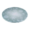 PODKŁAD CUKIERNICZY PŁATKI ŚNIEGU POD TORT OKRĄGŁY SNOWFLAKES (30 CM)