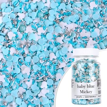 POSYPKA CUKROWA PEARLS BABY BLUE MICKEY (70 G)