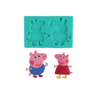 FORMA SILIKONOWA ŚWINKA PEPPA & GEORGE